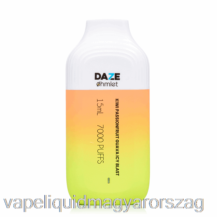 7 Daze Ohmlet 7000 0% Nulla Nikotin Eldobható Kivi Passionfruit Guava Jeges Blast Vape Folyadék